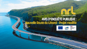 Lire la suite à propos de l’article Enquête publique  Nouvelle Route du Littoral – Projet modifié